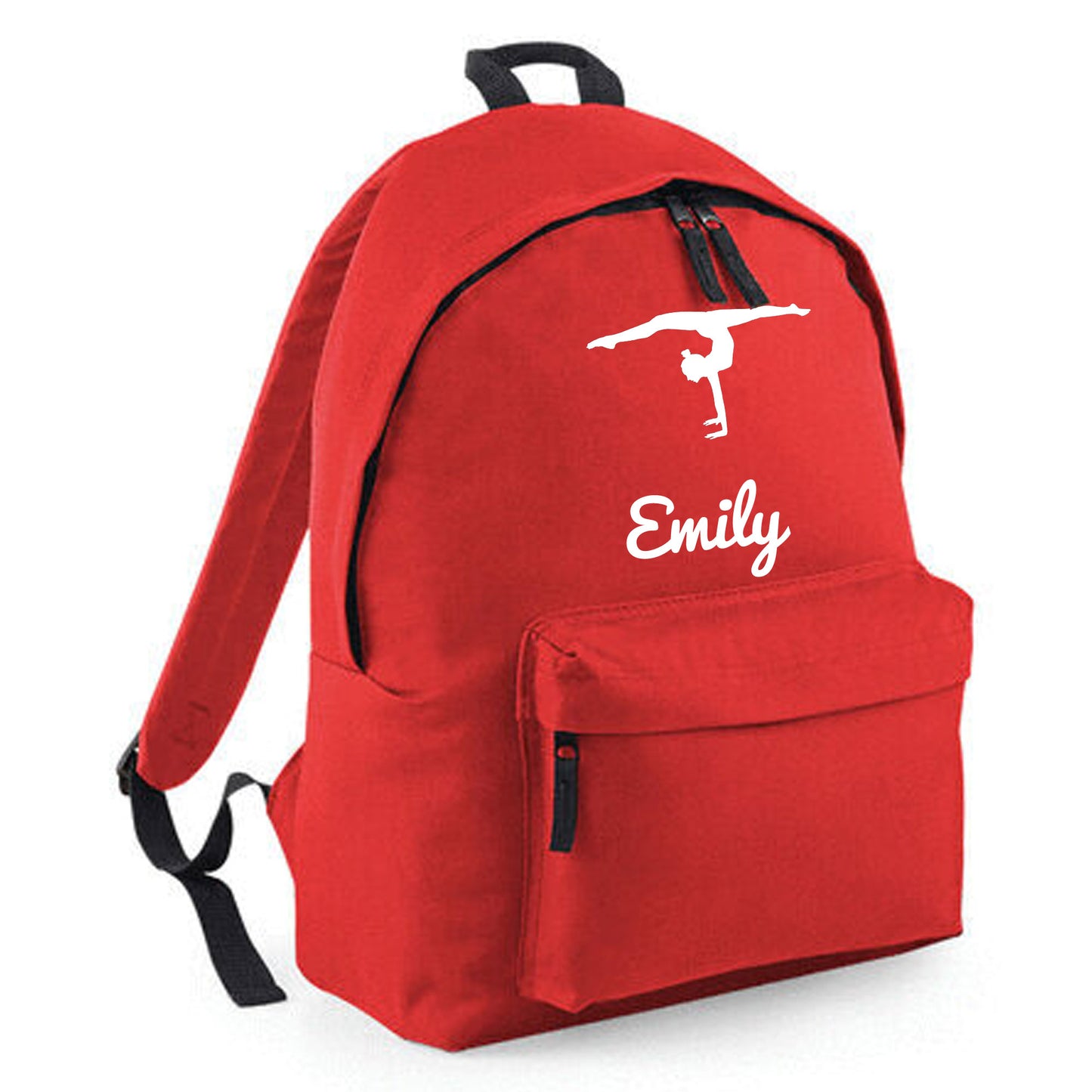 Personalised Gymnast Handstand Design Backpack Bag with Kids Name