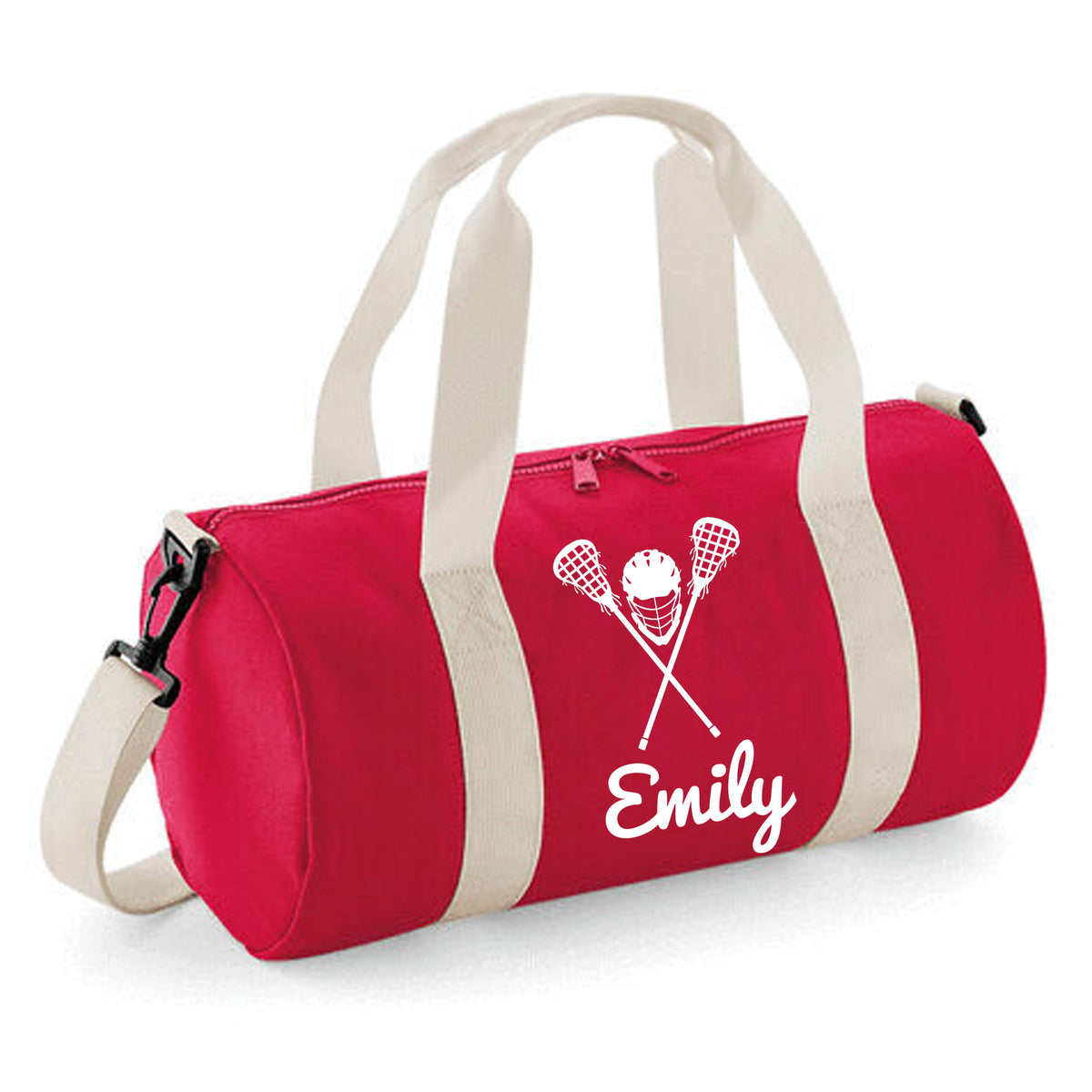 Personalised Lacrosse Barrel Bag | Kids Sports Holdall with Name