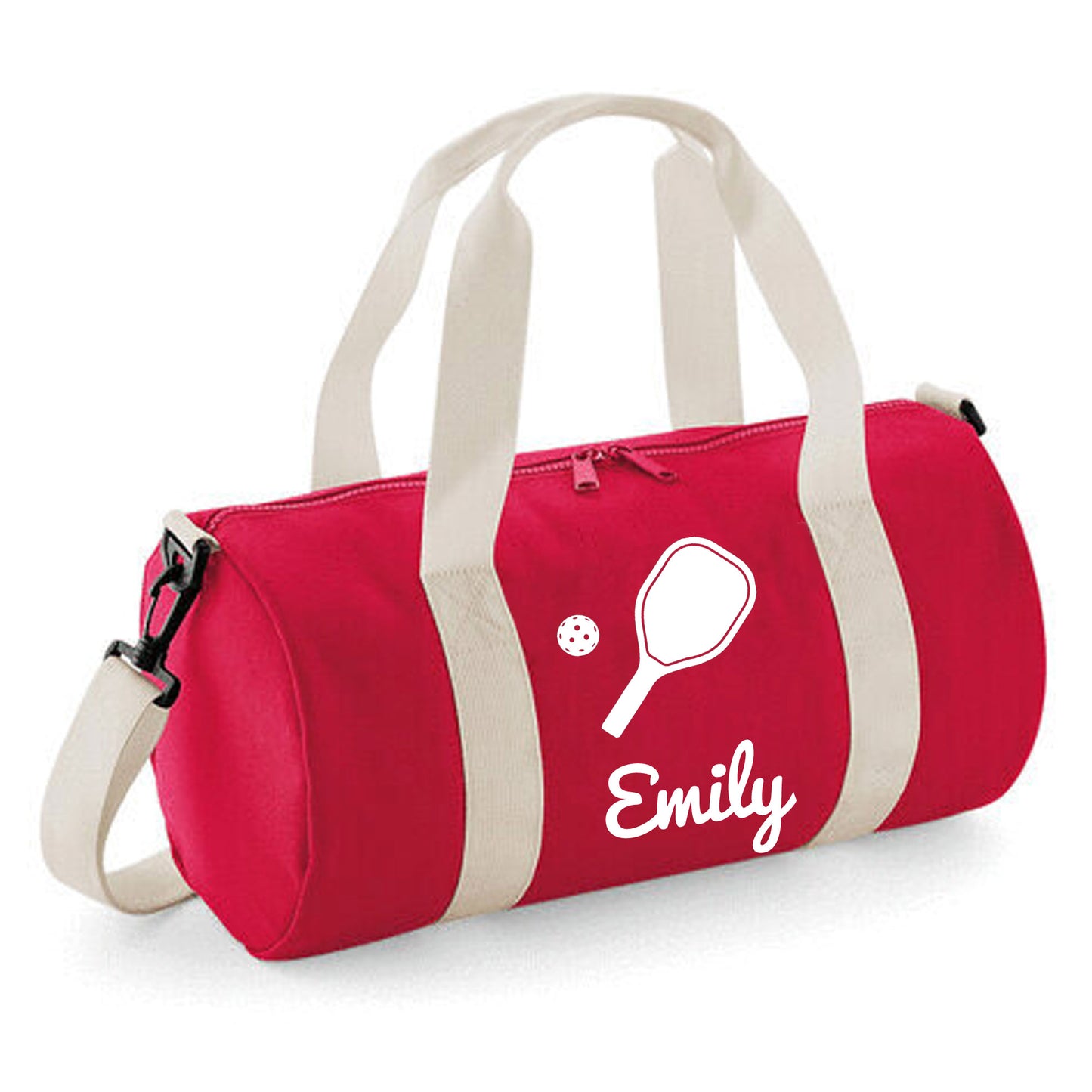 Personalised Pickleball Design Barrel Bag, Kids Durable Holdall