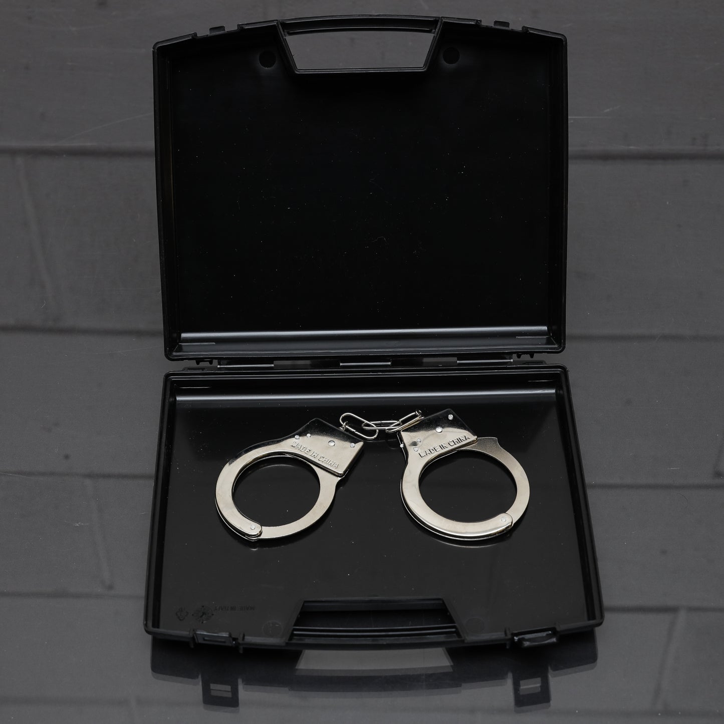 Personalised Pageboy Ring Security Box Briefcase  - Always Looking Good - Briefcase and handcuffs  