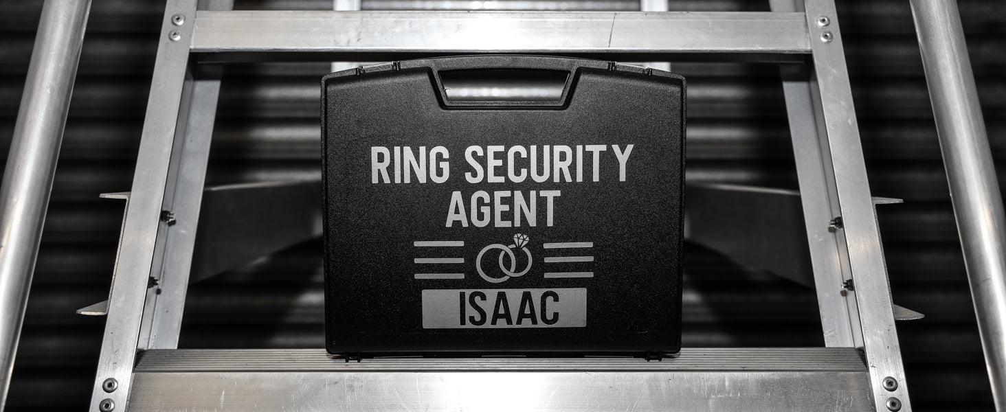Personalised Pageboy Ring Security Box Briefcase  - Always Looking Good - Briefcase on its own  