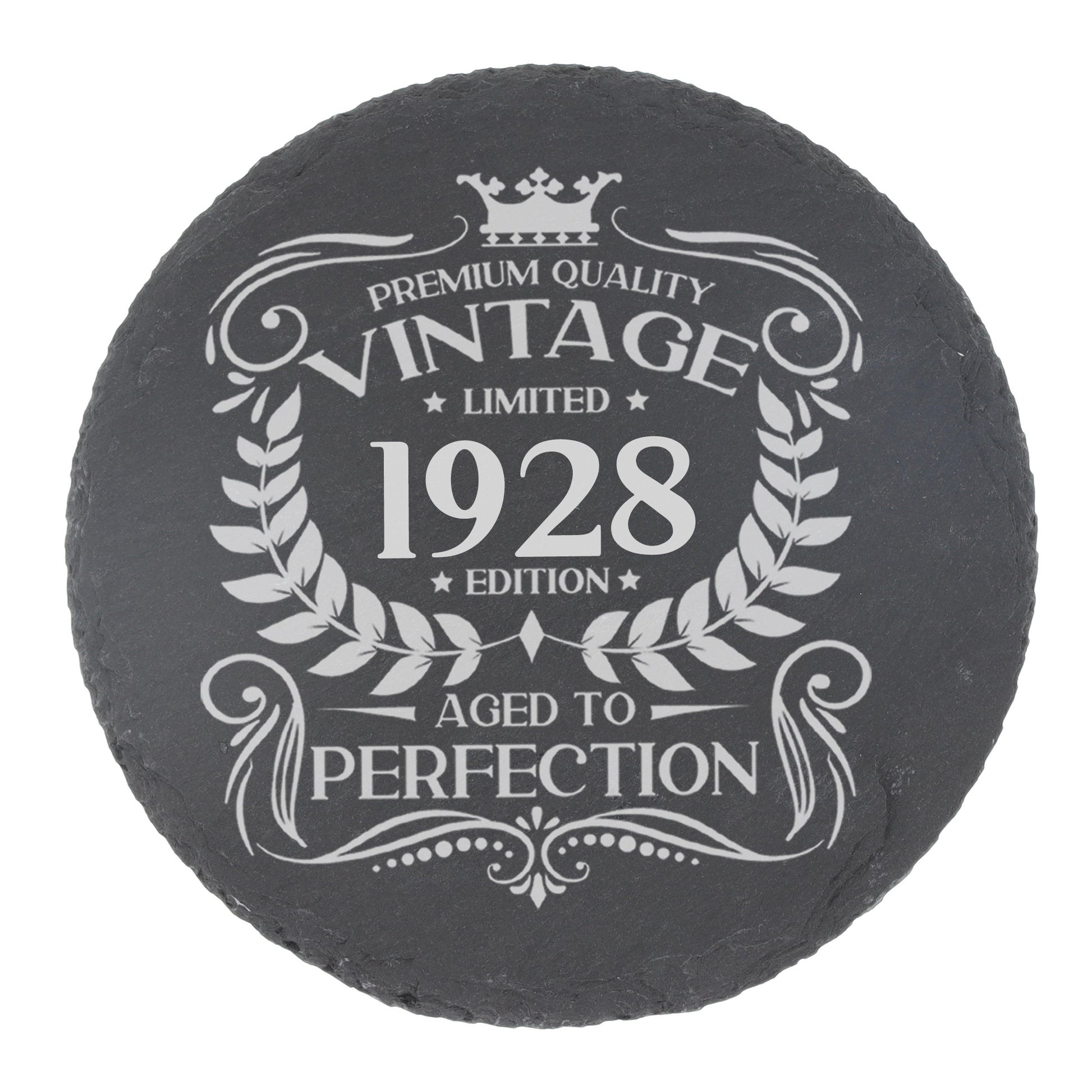 Personalised Vintage 1928 Mug and/or Coaster  - Always Looking Good - Round Coaster On Its Own  