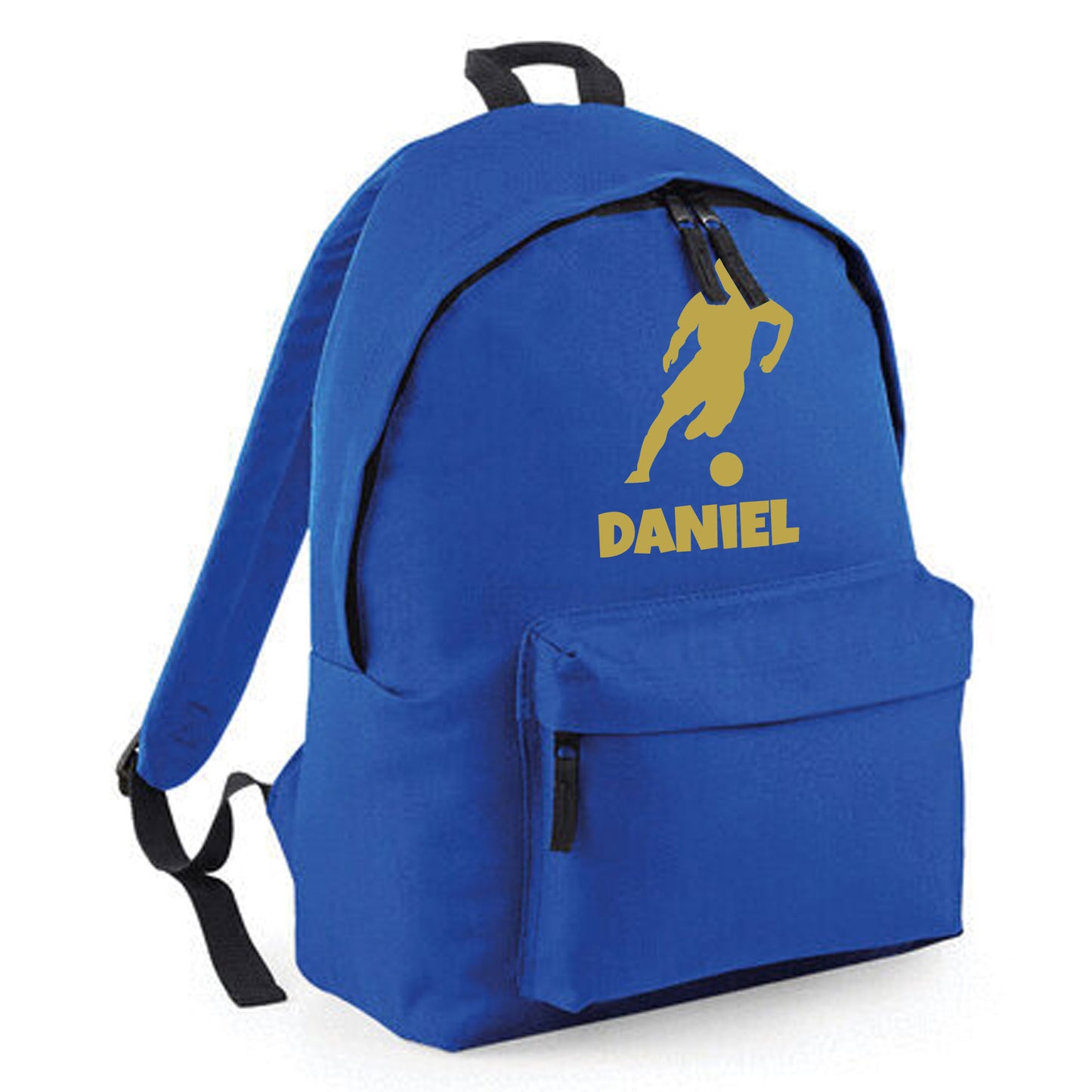 Personalised Footballer Design Backpack Kids Rucksack with Name