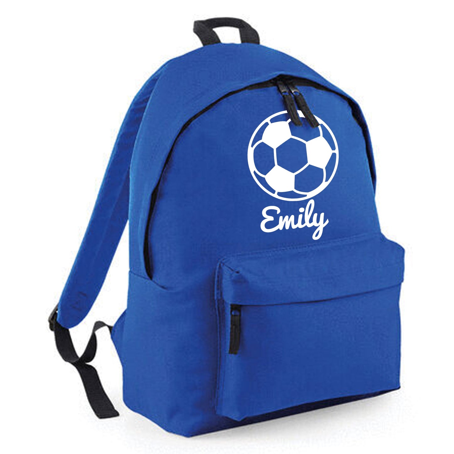 Personalised Football Ball Design Backpack, Kids Rucksack with Name