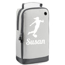 Football Boot Bag or Shoe Bag – Personalised with Name | Female Footballer Design