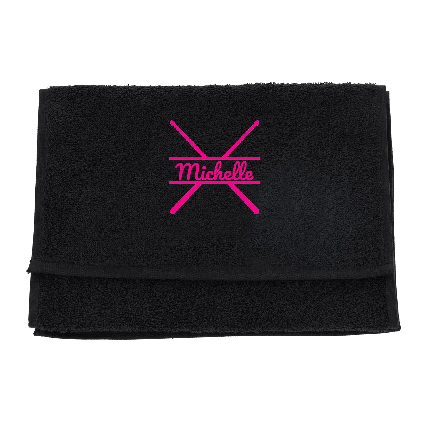 Personalised Embroidered Drummer Towel  - Always Looking Good -   