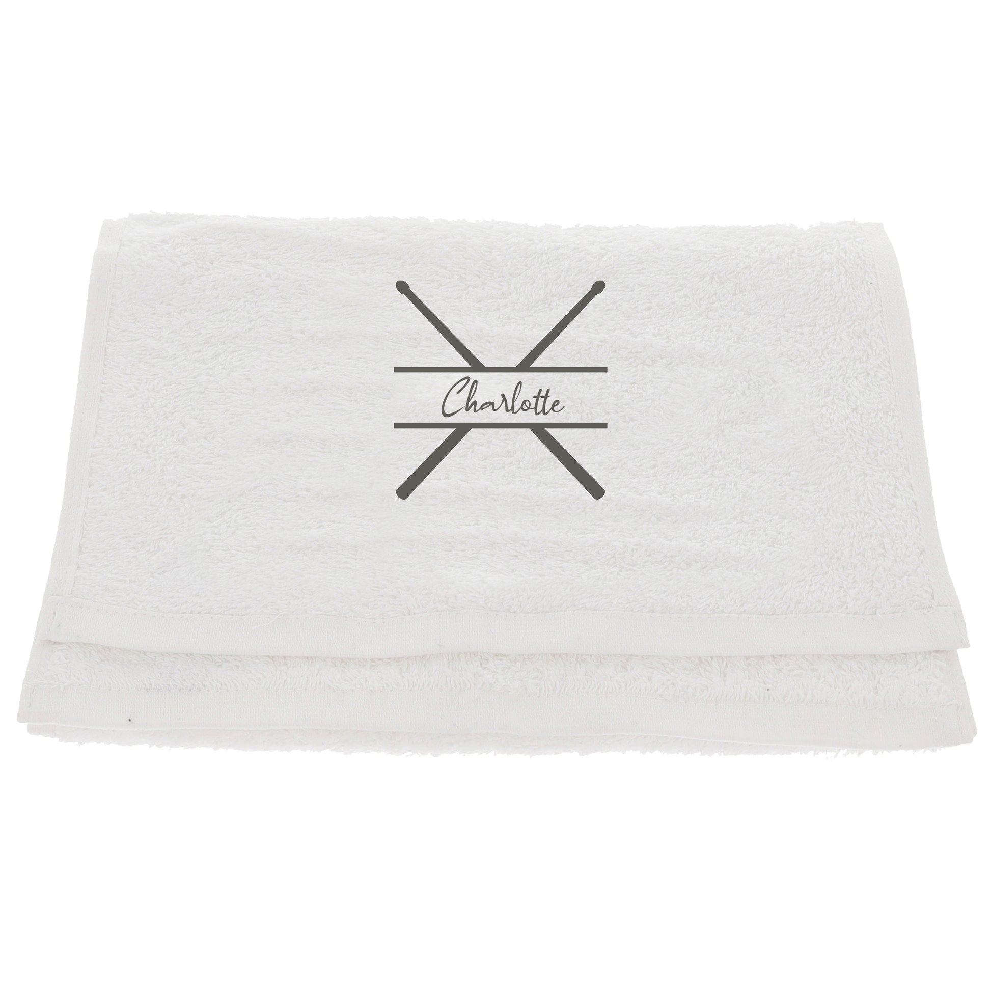 Personalised Embroidered Drummer Towel  - Always Looking Good -   