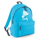 Personalised Badminton Backpack | Kids School Bag with Name