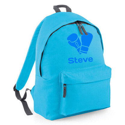 Personalised Boxing Gloves Backpack, Kids Rucksack with Name