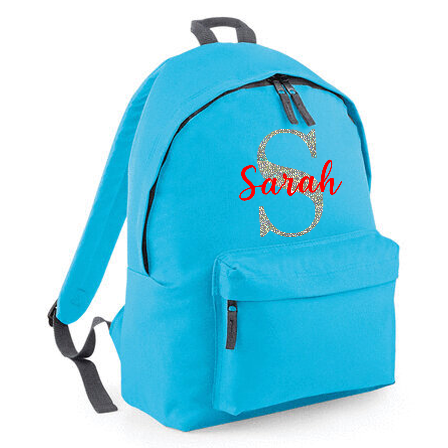 Personalised Name & Initial Backpack, Kids Rucksack with Name & Design
