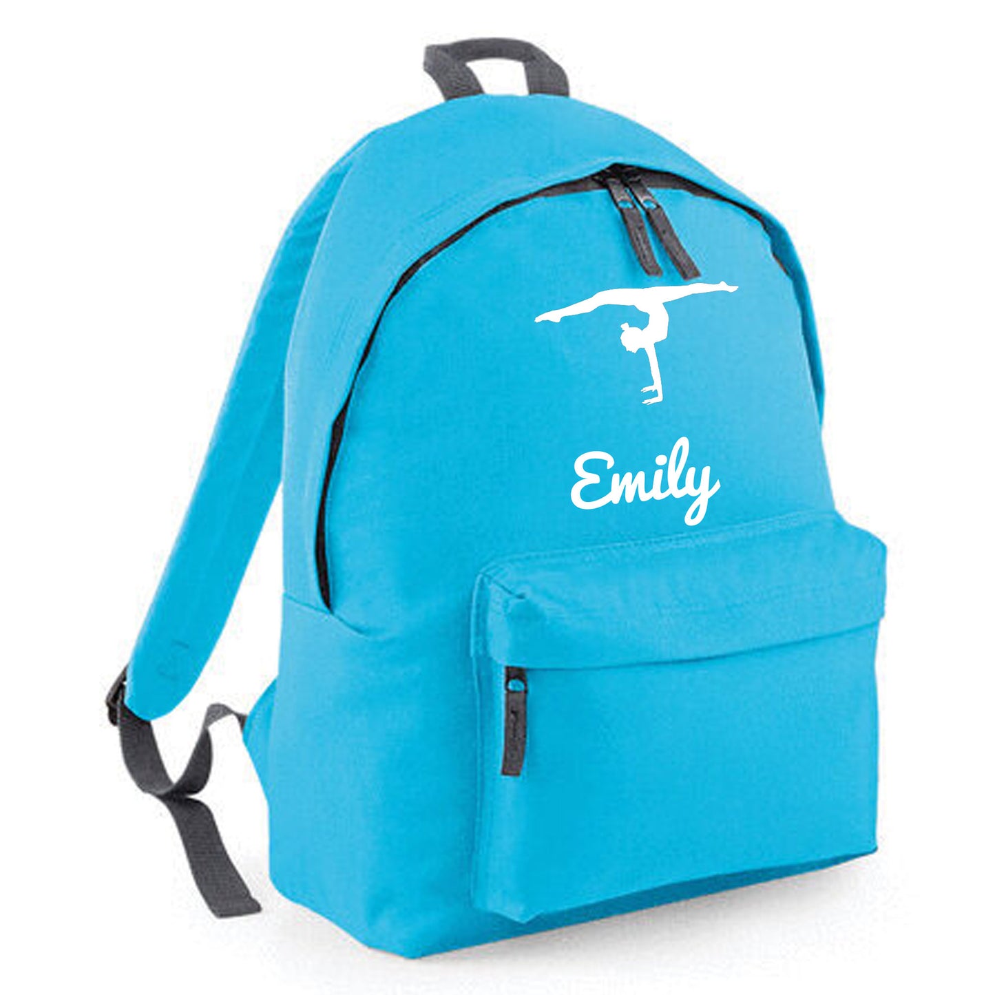 Personalised Gymnast Handstand Design Backpack Bag with Kids Name