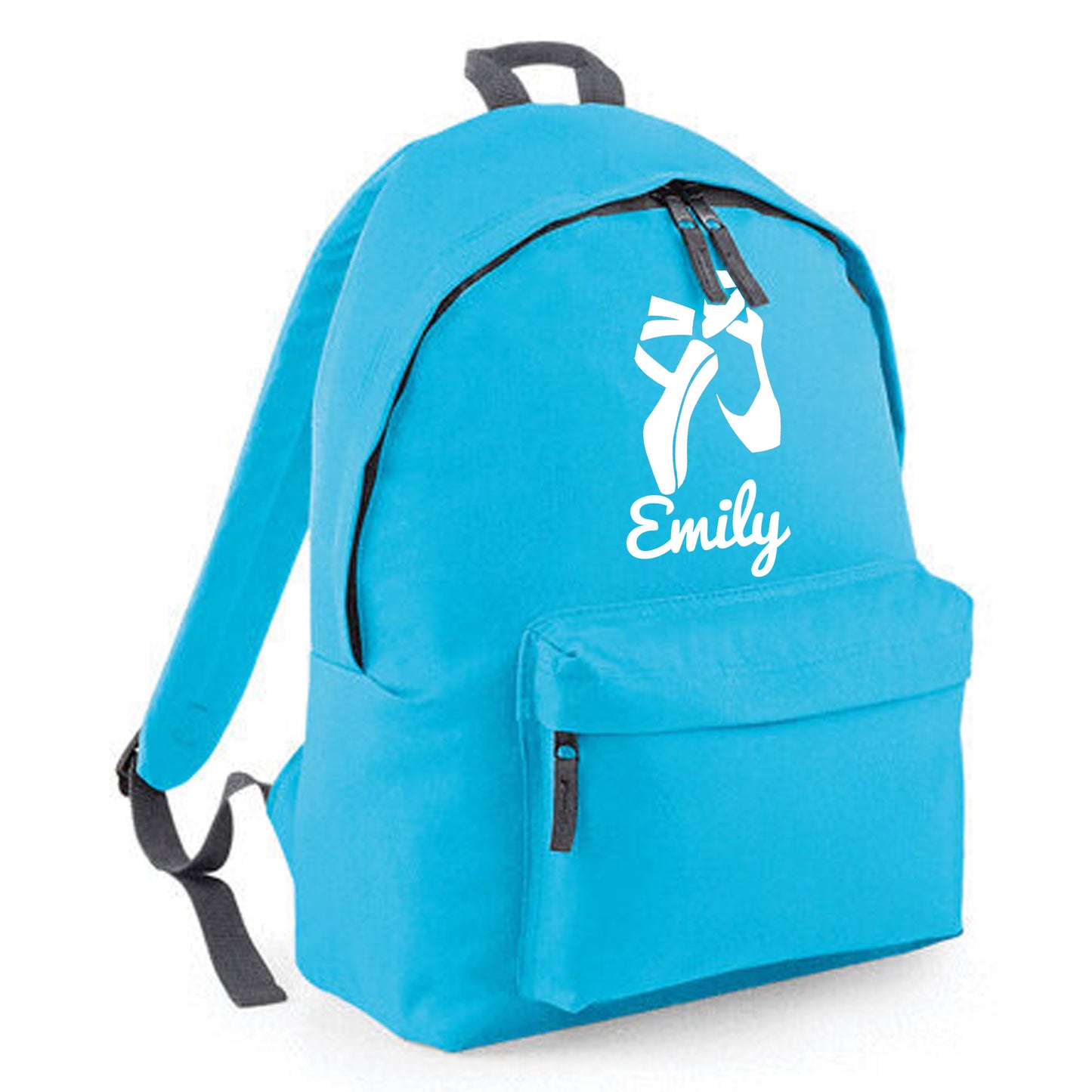 Personalised Ballet Shoes Backpack, Kids Dance Rucksack with Name