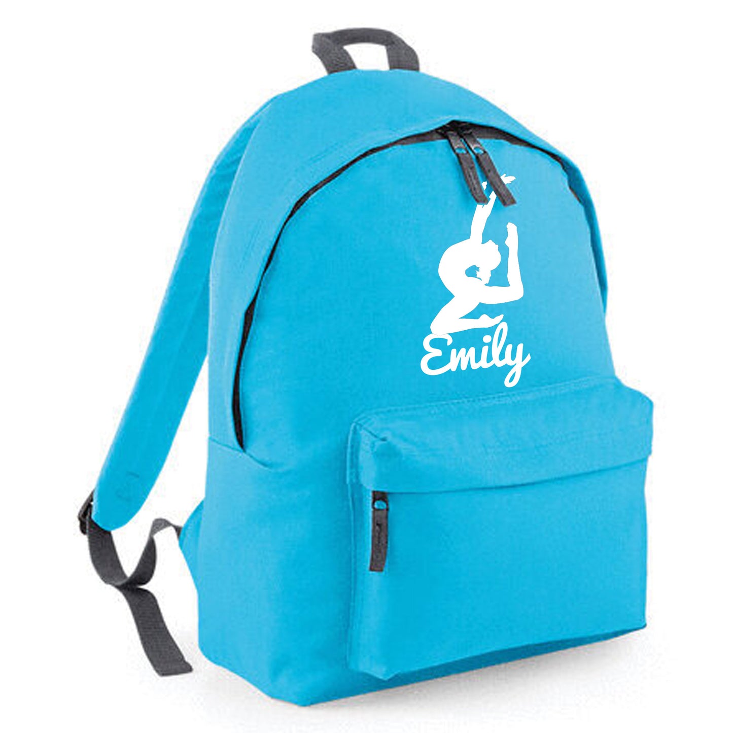 Personalised Gymnast Stretching Design Rucksack Bag with Childs Name