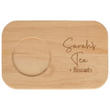 Personalised Tea & Biscuit Engraved Board with Optional Mug