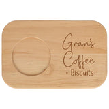 Personalised Gran's Coffee & Biscuit Engraved Board with Optional Mug