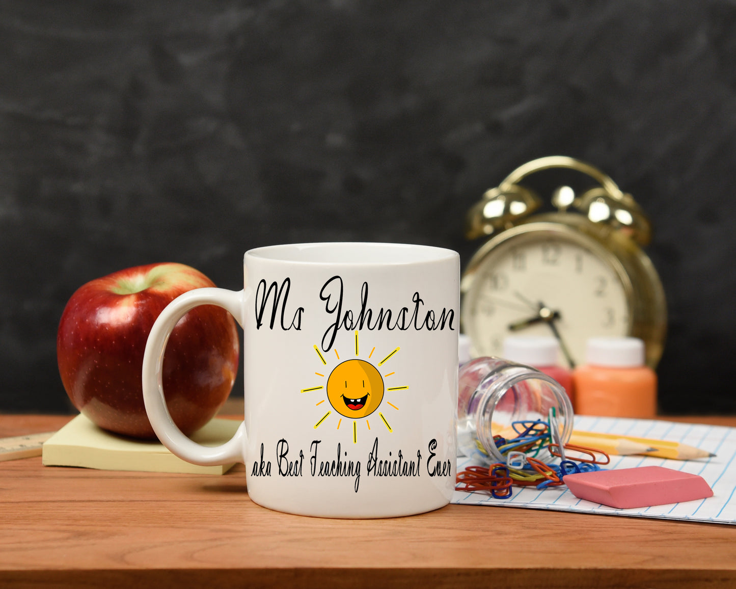 Personalised Best Teaching Assistant Mug and/or Coaster Gift  - Always Looking Good -   