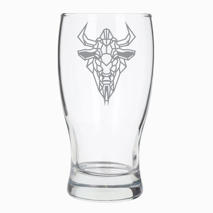 Buffalo Engraved Beer Pint Glass  - Always Looking Good -   beer glass with engraving 