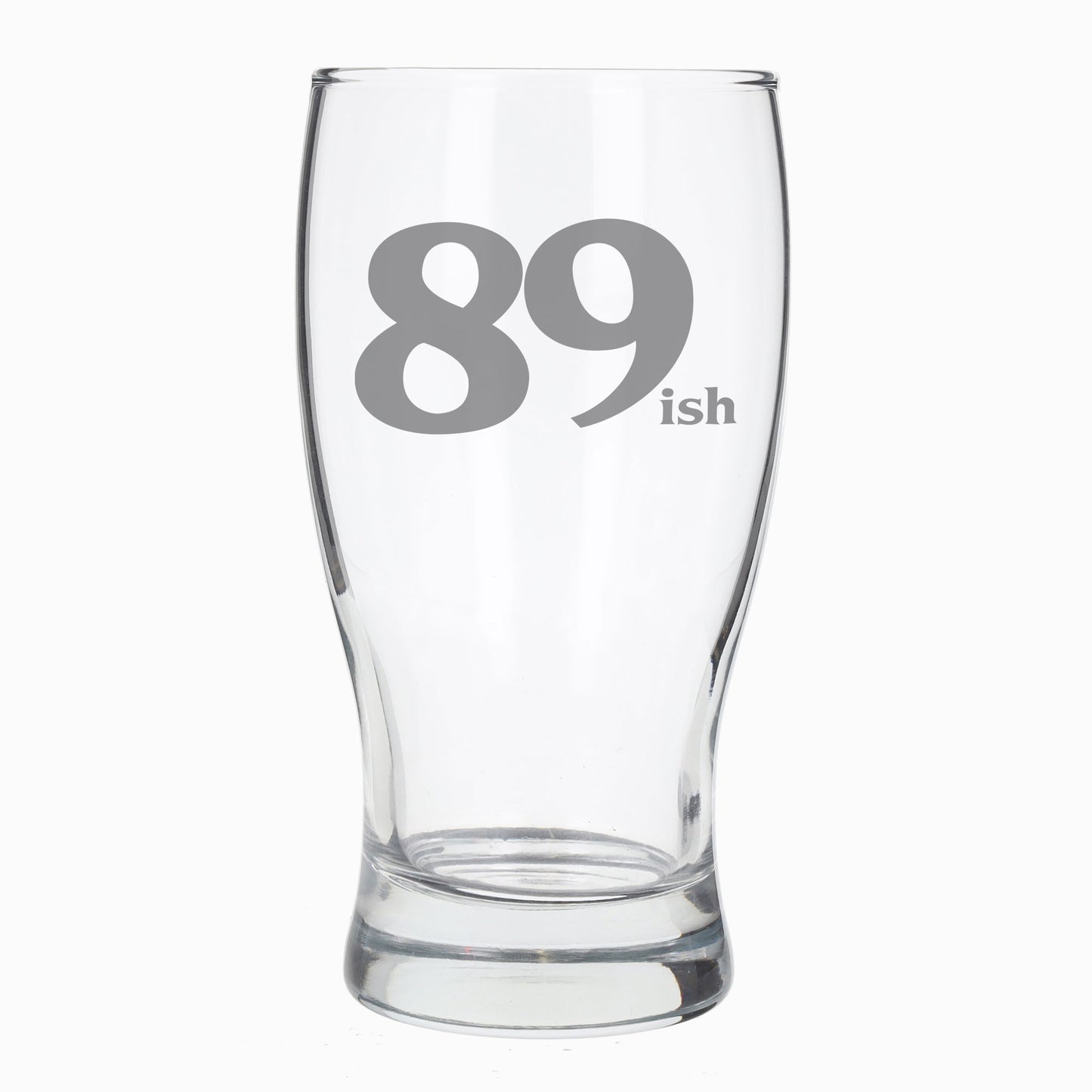 89ish Pint Glass and/or Coaster Set  - Always Looking Good - Pint Glass On Its Own  