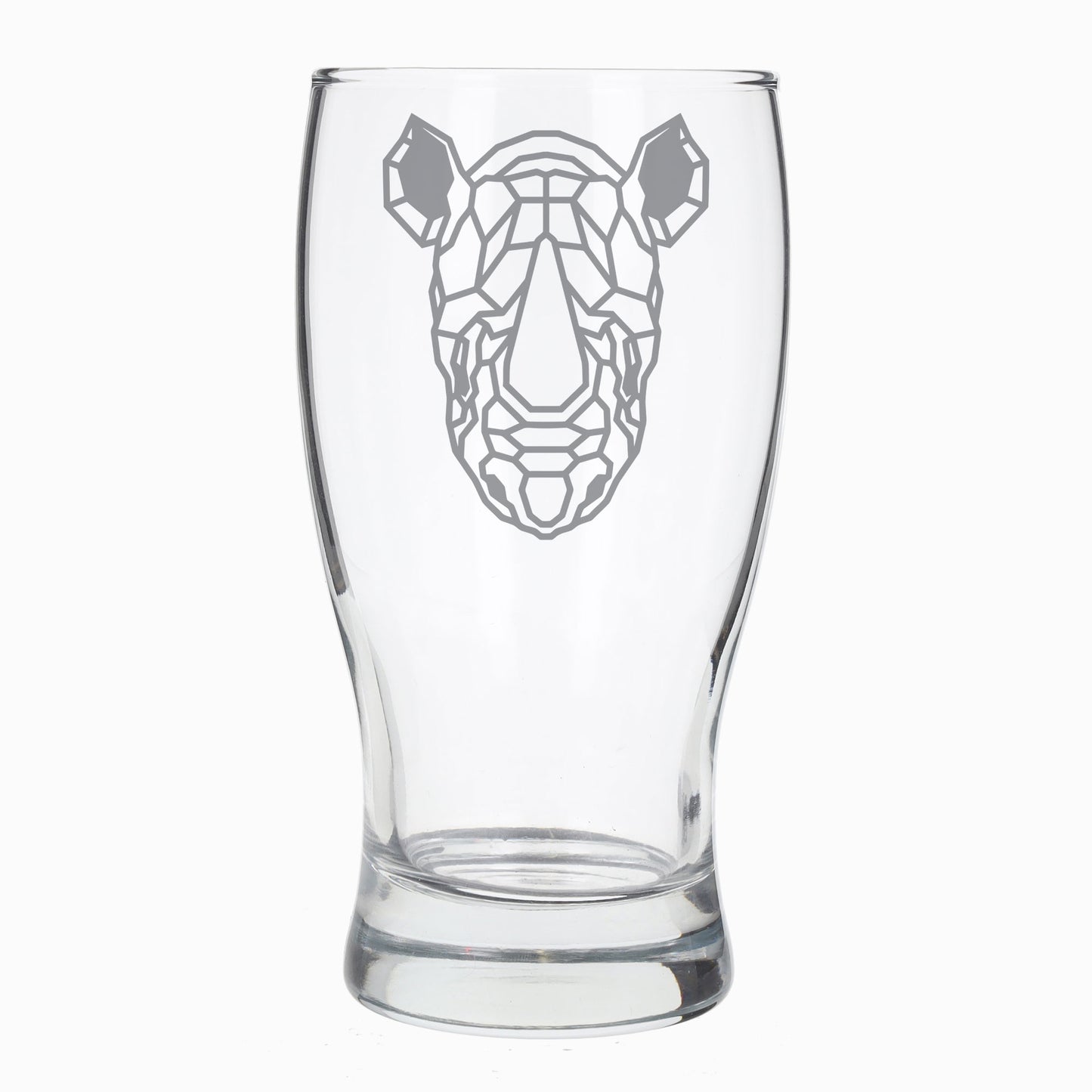 Rhino Engraved Beer Pint Glass  - Always Looking Good -   