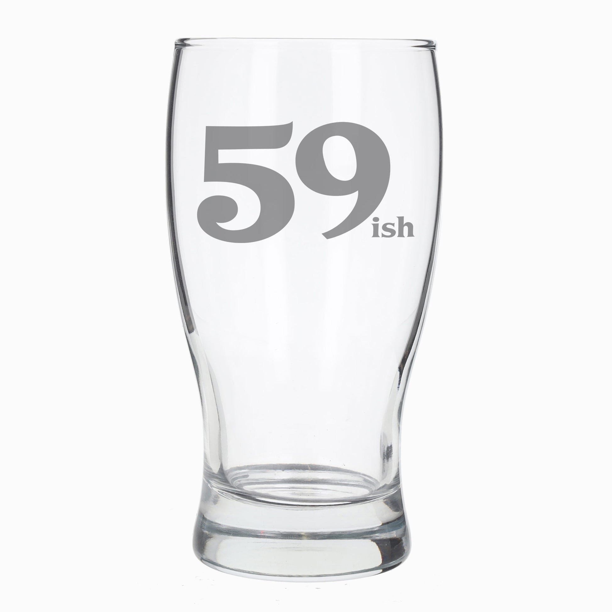 59ish Pint Glass and/or Coaster Set  - Always Looking Good - Pint Glass On Its Own  