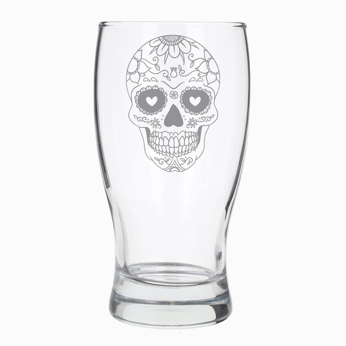 Sugar Skull Engraved Pint Glass For Beer Lovers  - Always Looking Good -   