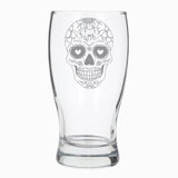 Sugar Skull Engraved Pint Glass For Beer Lovers  - Always Looking Good -   