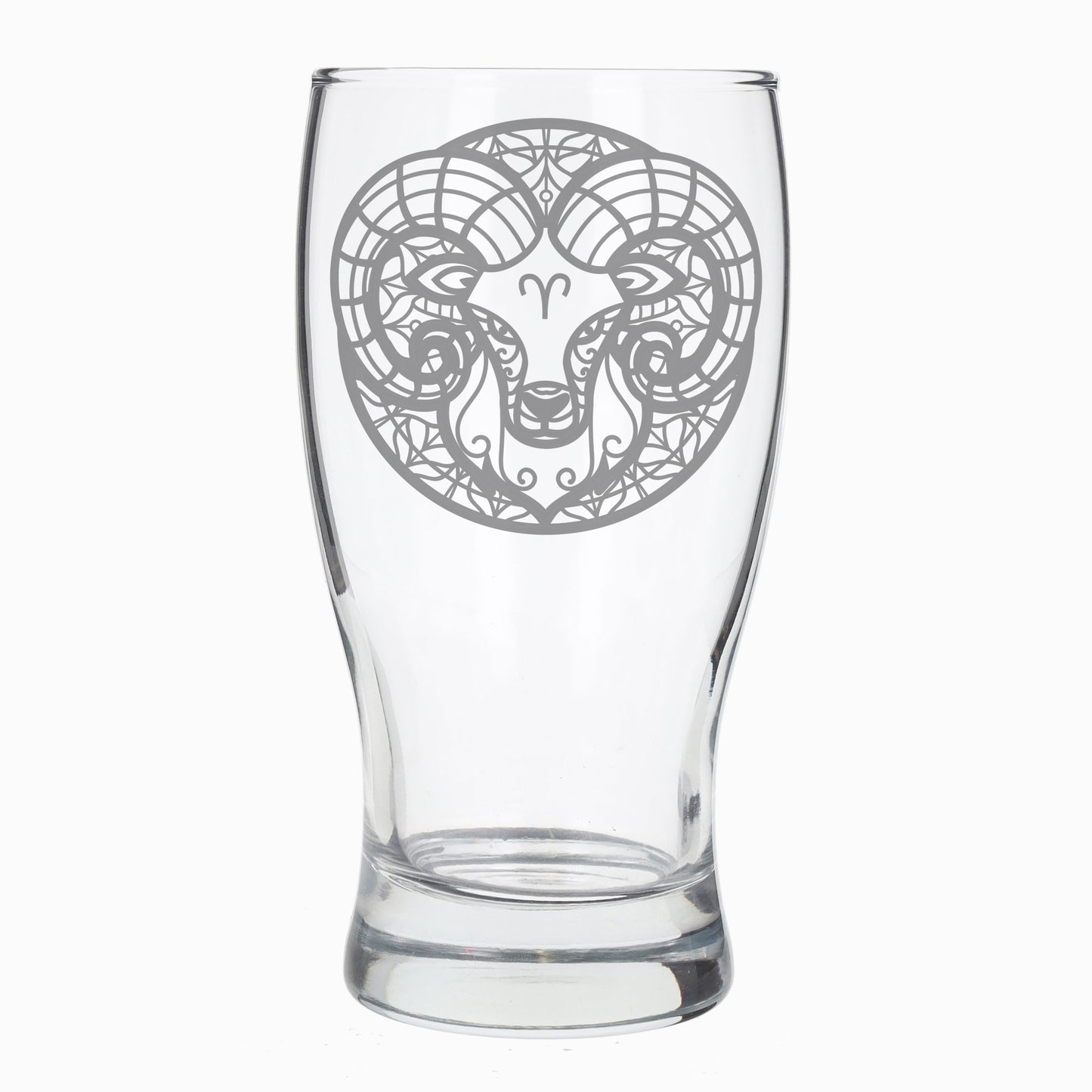 Aries Zodiac Engraved Pint Glass  - Always Looking Good -   
