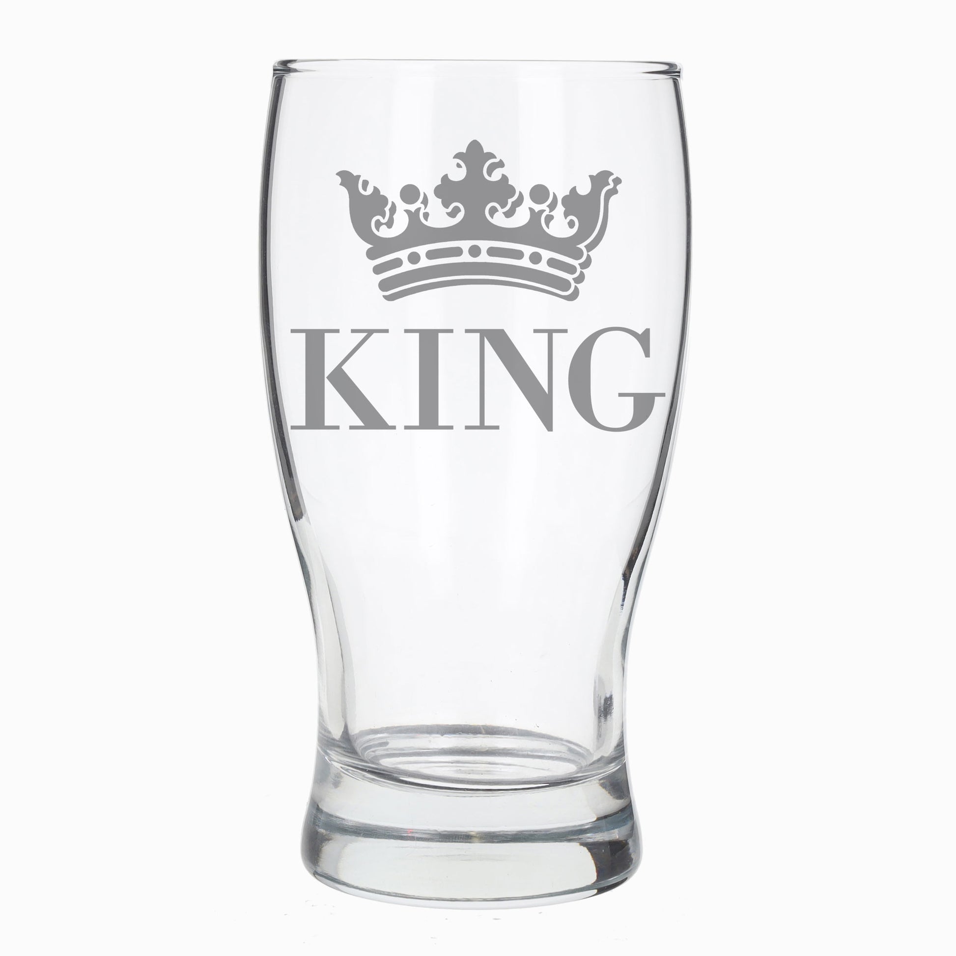 King Engraved Pint Glass  - Always Looking Good -   