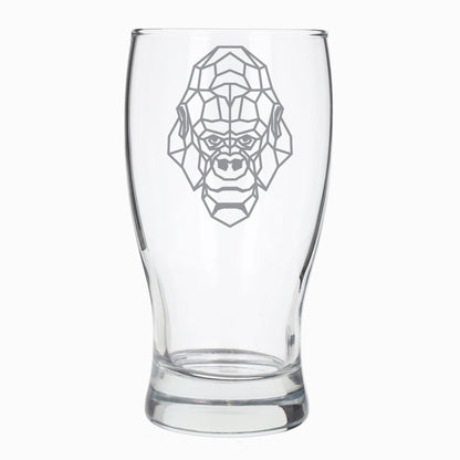 Gorilla Engraved Beer Pint Glass  - Always Looking Good -   