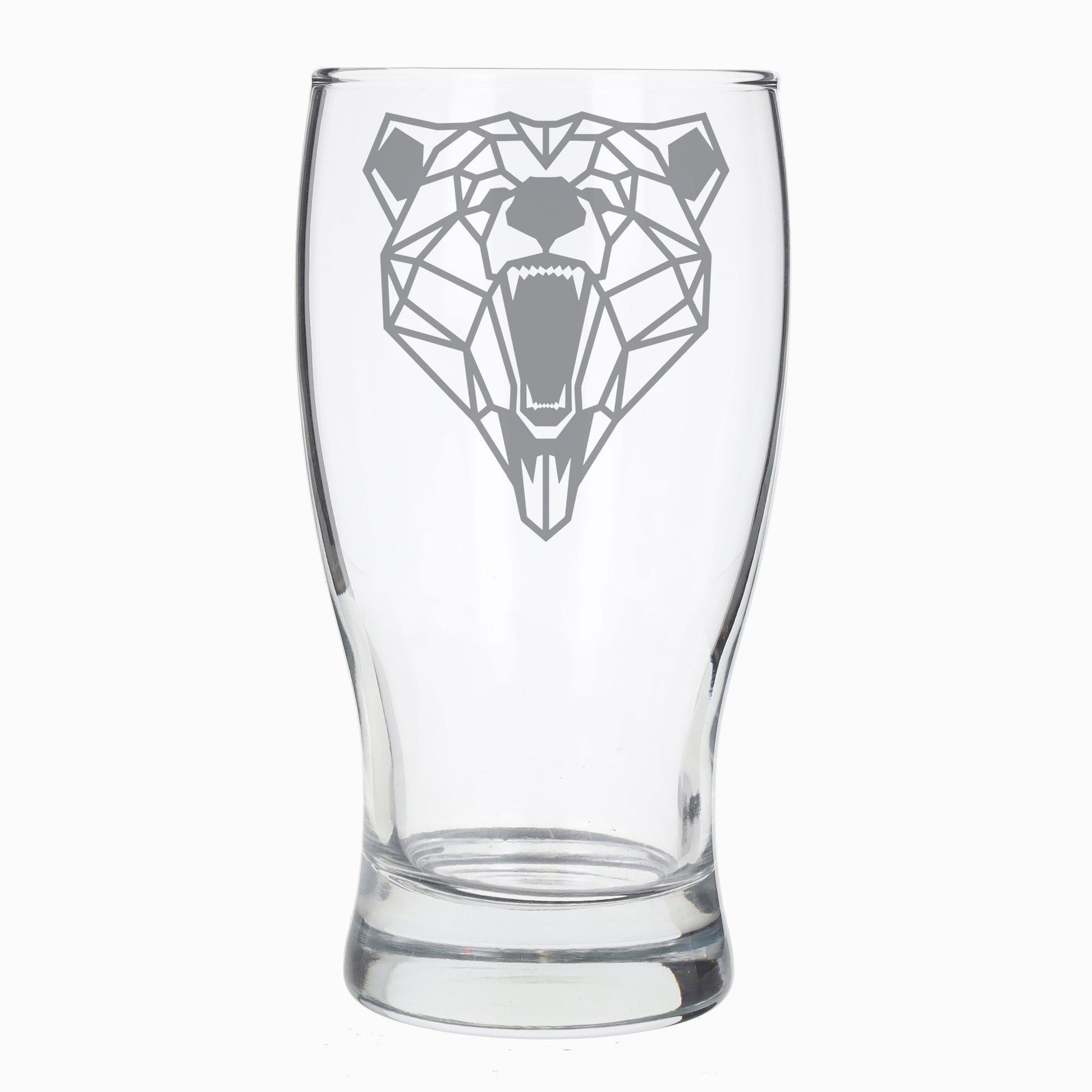 Grizzly Bear Engraved Beer Pint Glass  - Always Looking Good -   