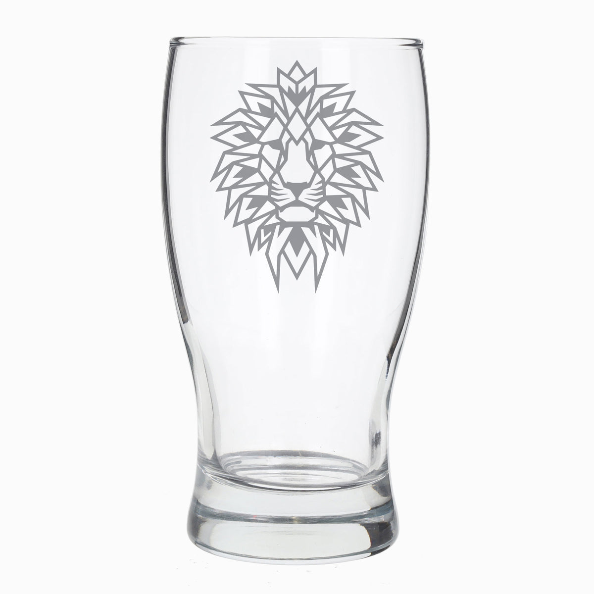 Lion Engraved Personalised Pint Glass  - Always Looking Good -   