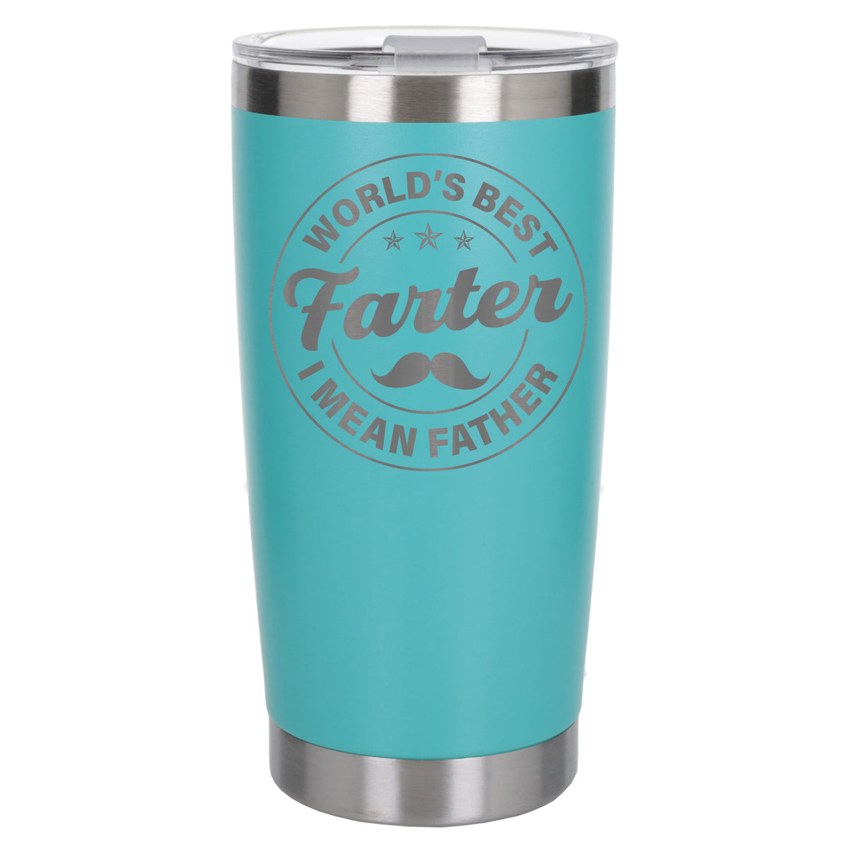 Best Farter I Mean Father Engraved Travel Mug for Dad