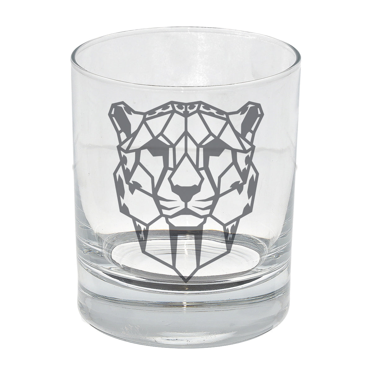 Cheetah Engraved Whisky Glass  - Always Looking Good -   