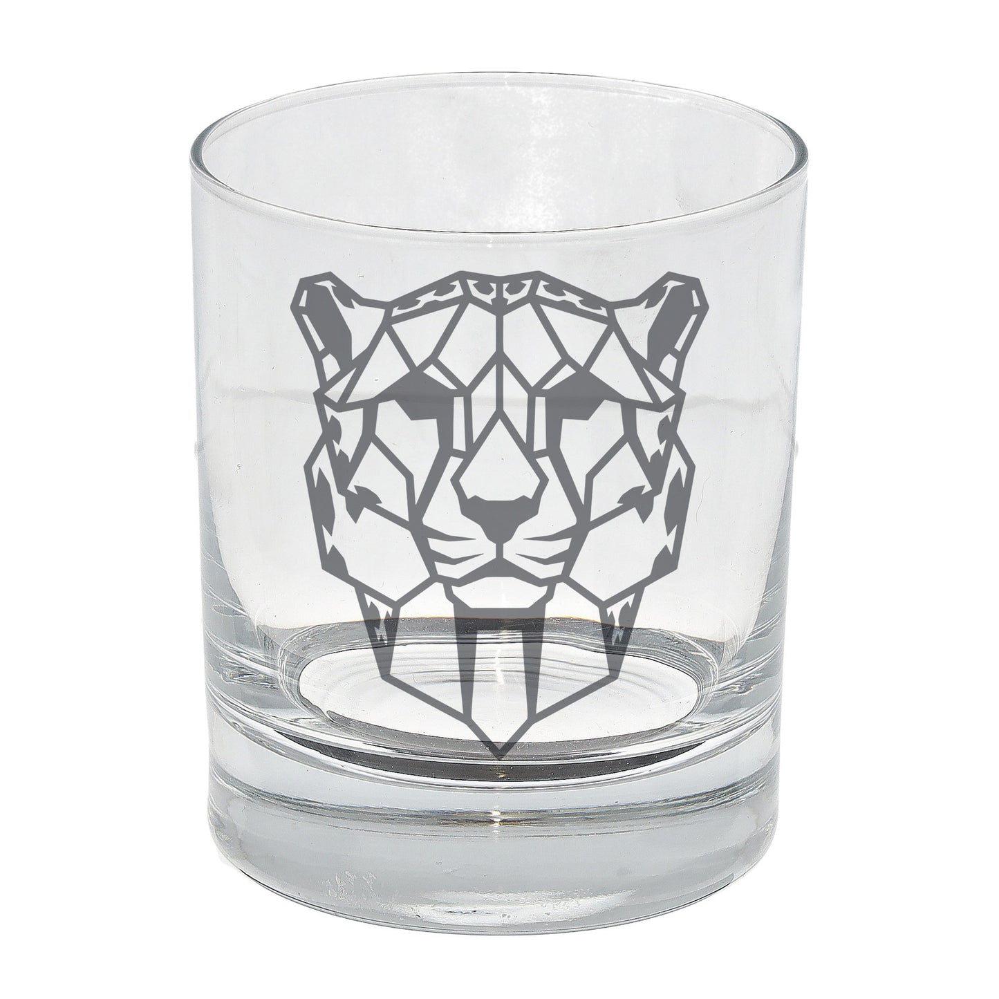 Cheetah Engraved Whisky Glass  - Always Looking Good -   