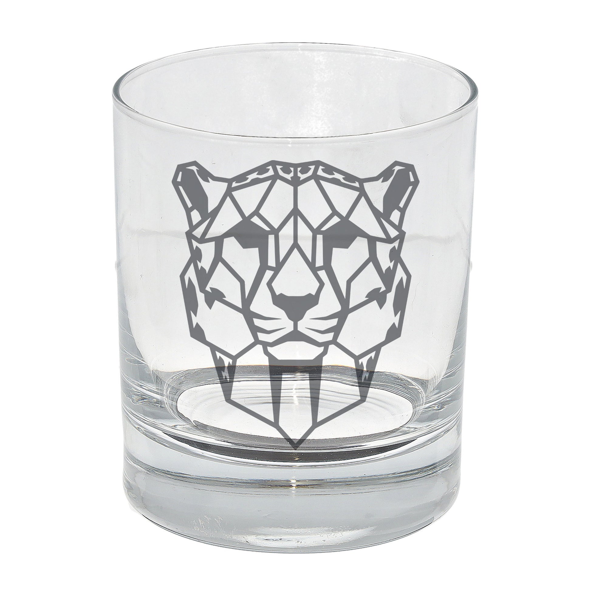 Cheetah Engraved Whisky Glass  - Always Looking Good -   
