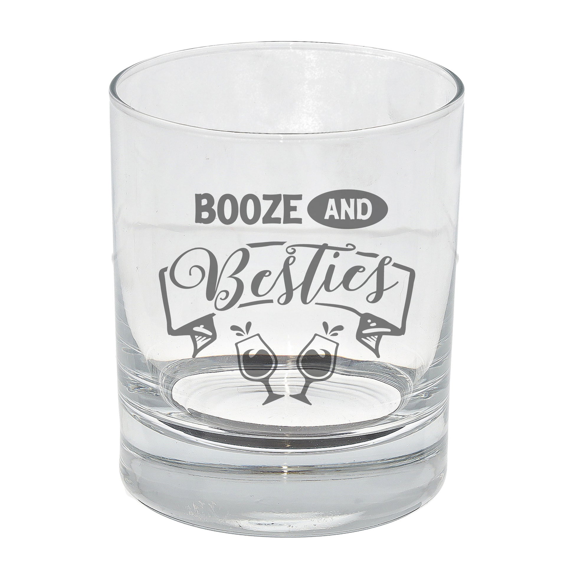 Booze And Besties Engraved Whisky Glass and/or Coaster Set  - Always Looking Good - Whisky Glass Only  