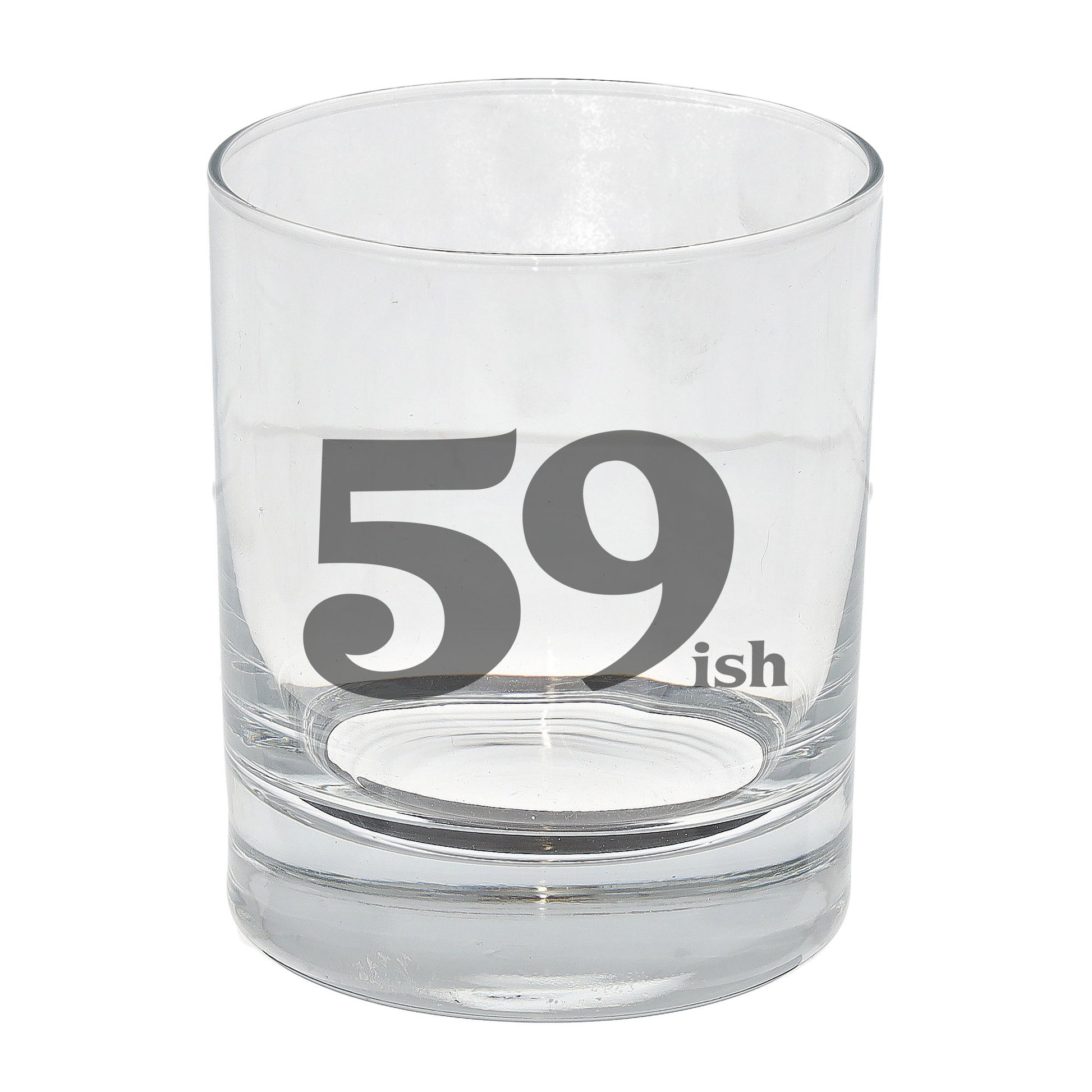 59ish Whisky Glass and/or Coaster Set  - Always Looking Good - Whisky Glass On Its Own  