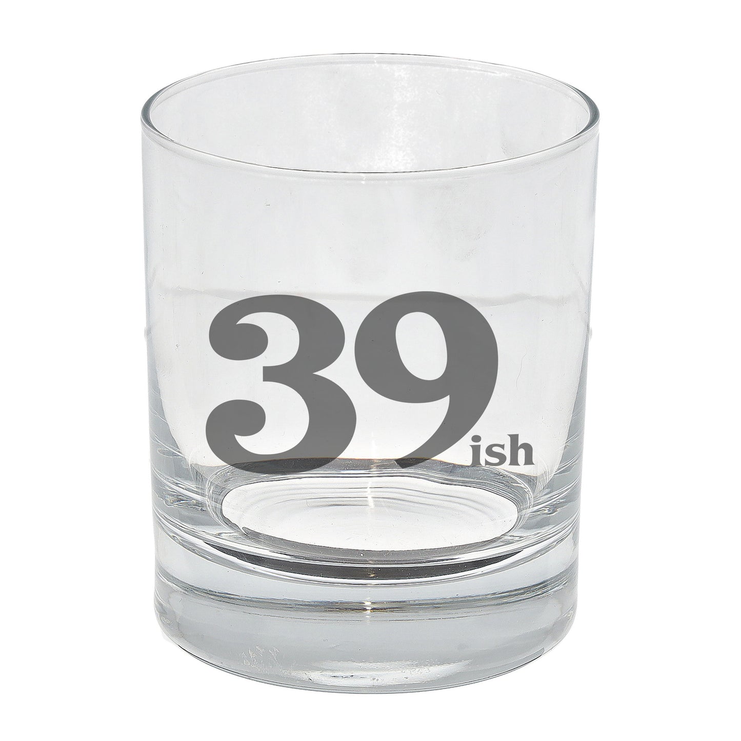 39ish Whisky Glass and/or Coaster Set  - Always Looking Good - Whisky Glass On Its Own  