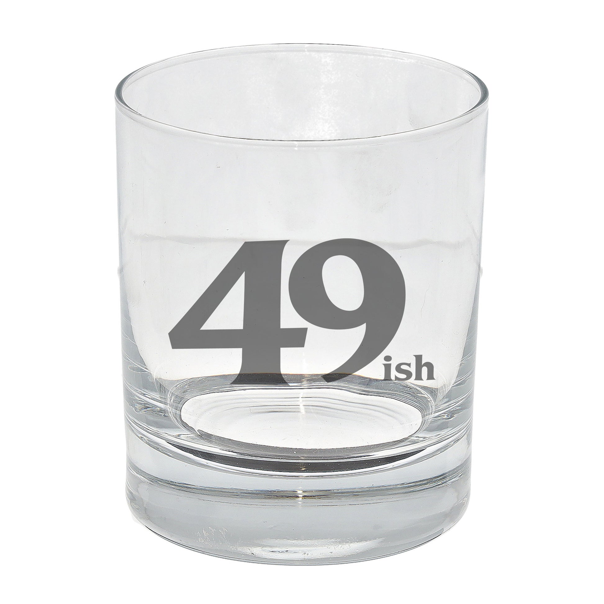 49ish Whisky Glass and/or Coaster Set  - Always Looking Good - Whisky Glass On Its Own  