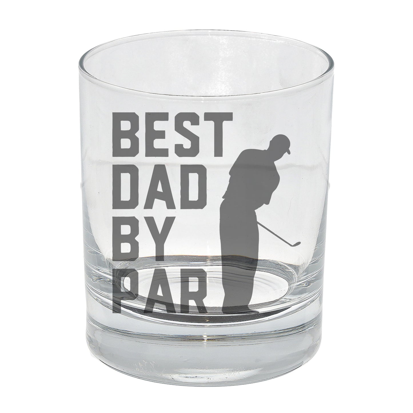 Best Dad By Par Engraved Whisky Glass and/or Coaster Set  - Always Looking Good - Whisky Glass Only  