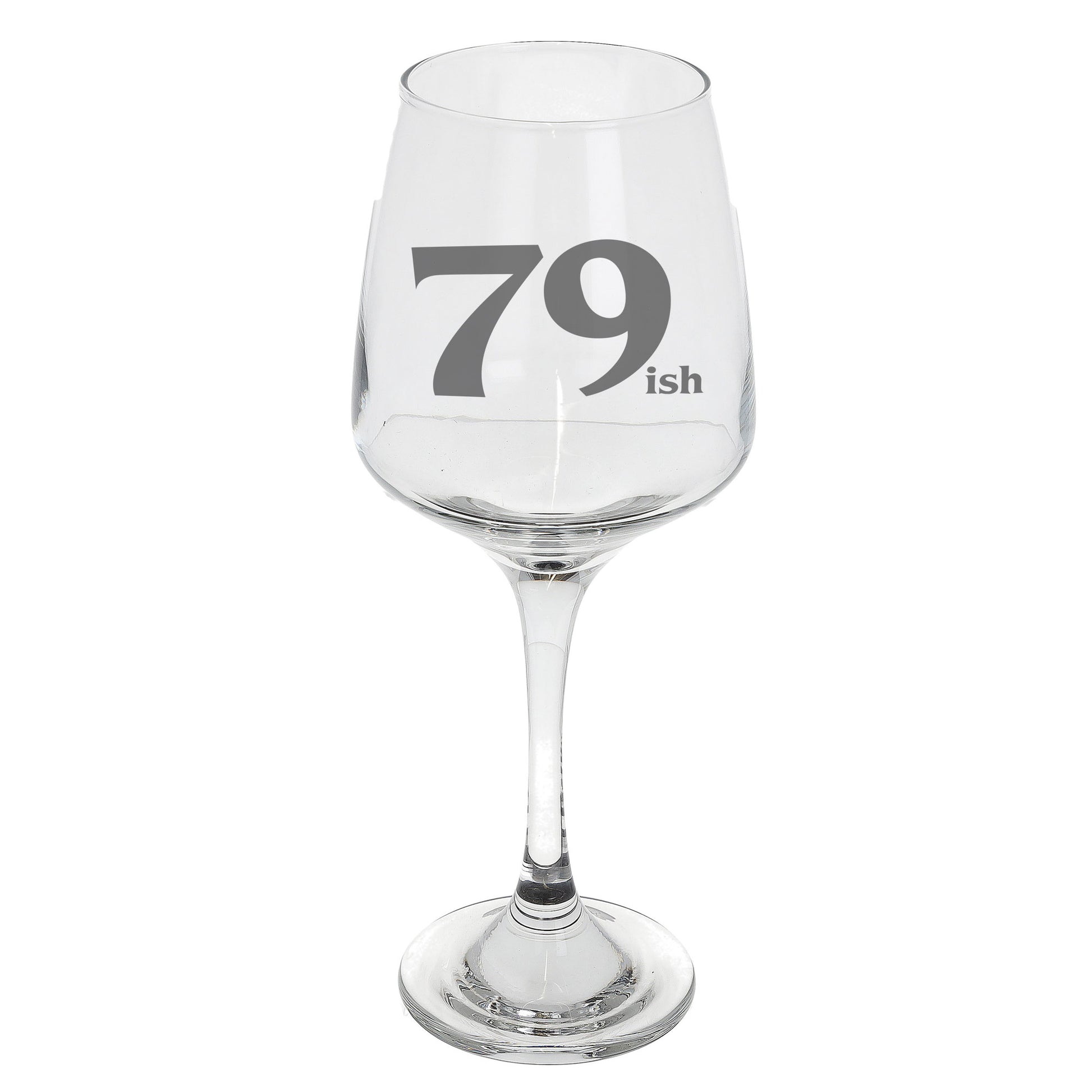 79ish Wine Glass and/or Coaster Set  - Always Looking Good - Wine Glass On Its Own  