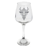 Buffalo Engraved Wine Glass  - Always Looking Good -   