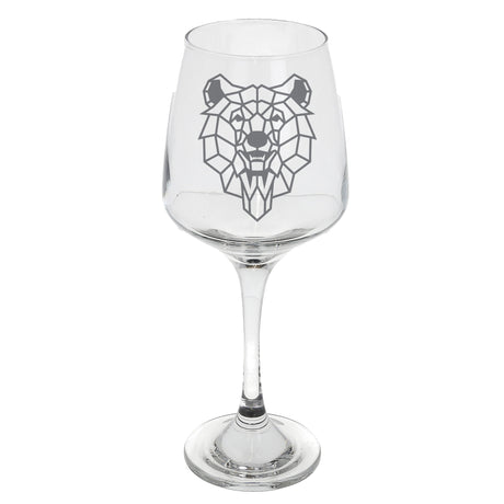 Bear Engraved Wine Glass  - Always Looking Good -   