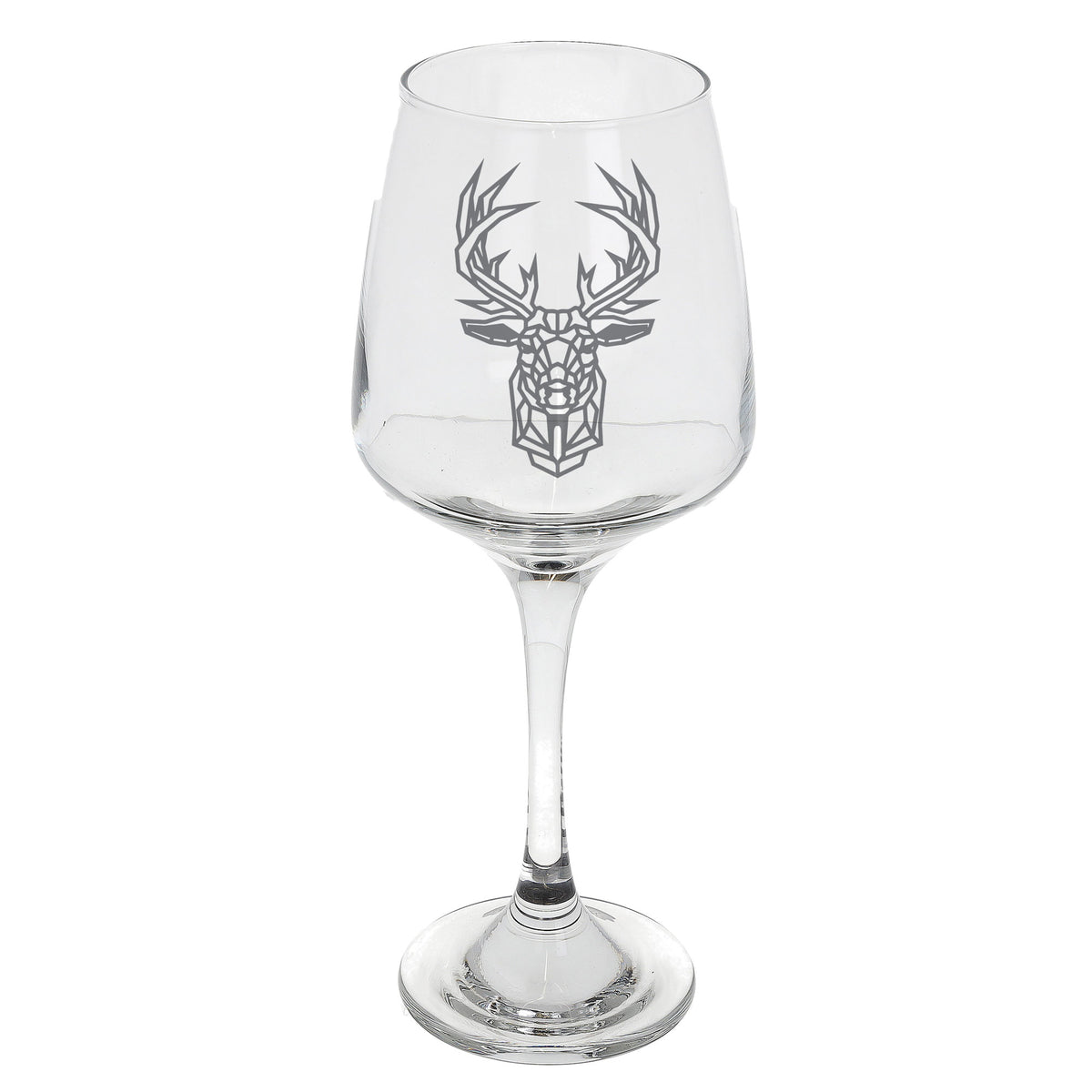Stag Engraved Wine Glass  - Always Looking Good -   