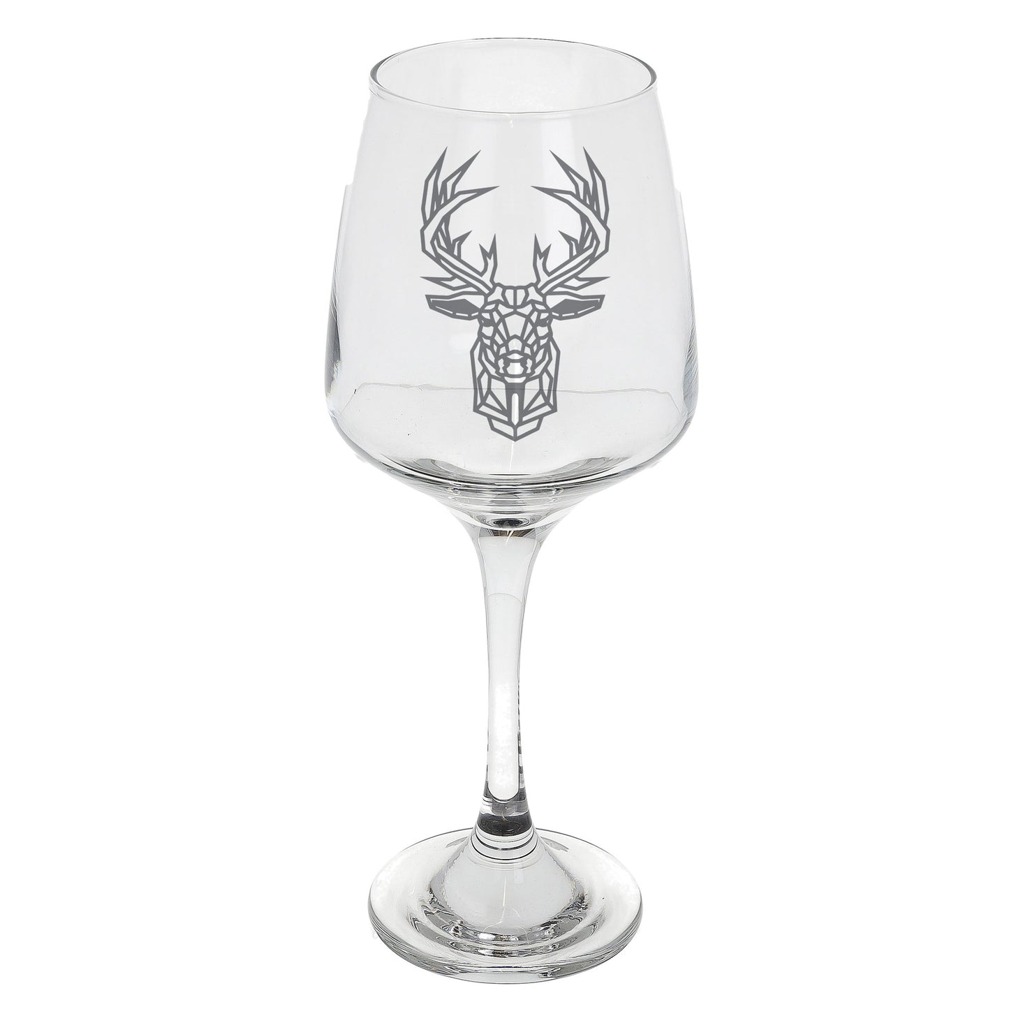 Stag Engraved Wine Glass  - Always Looking Good -   