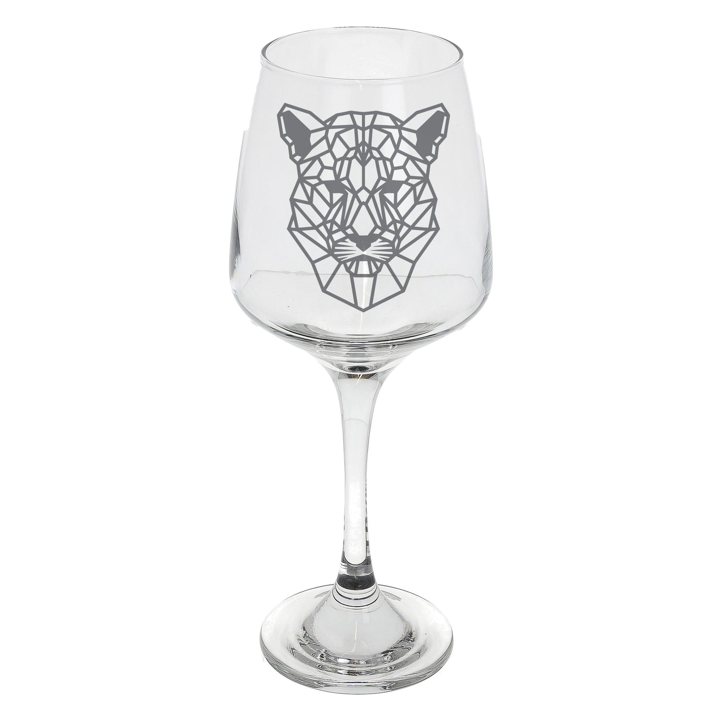 Panther Engraved Wine Glass  - Always Looking Good -   