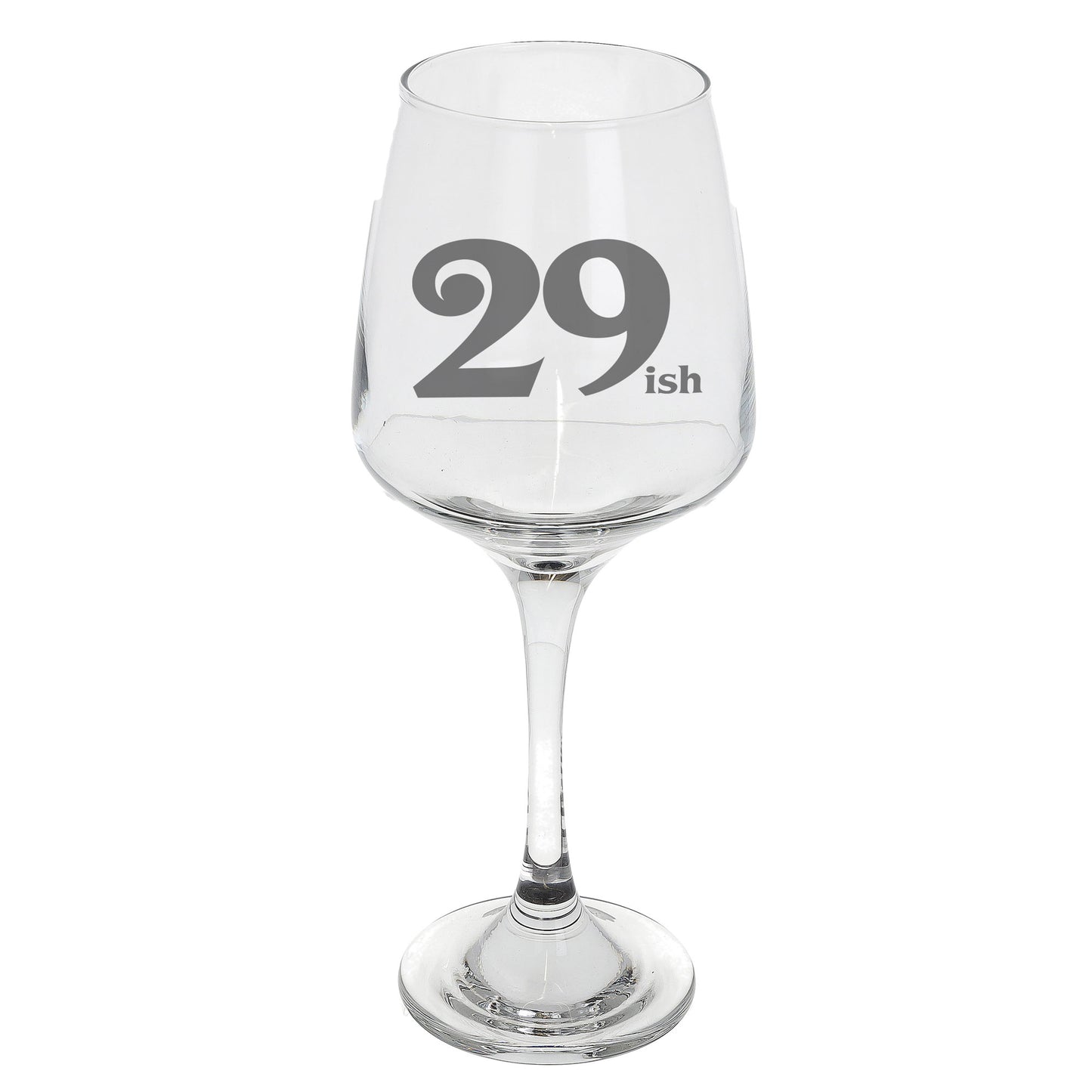29ish Wine Glass and/or Coaster Set  - Always Looking Good - Wine Glass On Its Own  