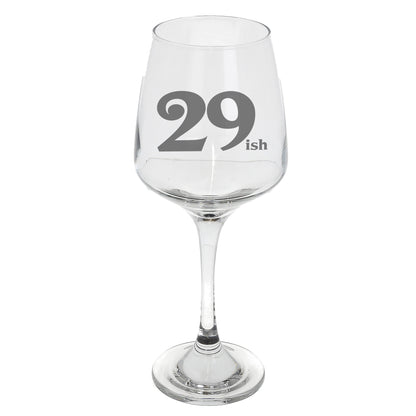 29ish Wine Glass and/or Coaster Set  - Always Looking Good - Wine Glass On Its Own  