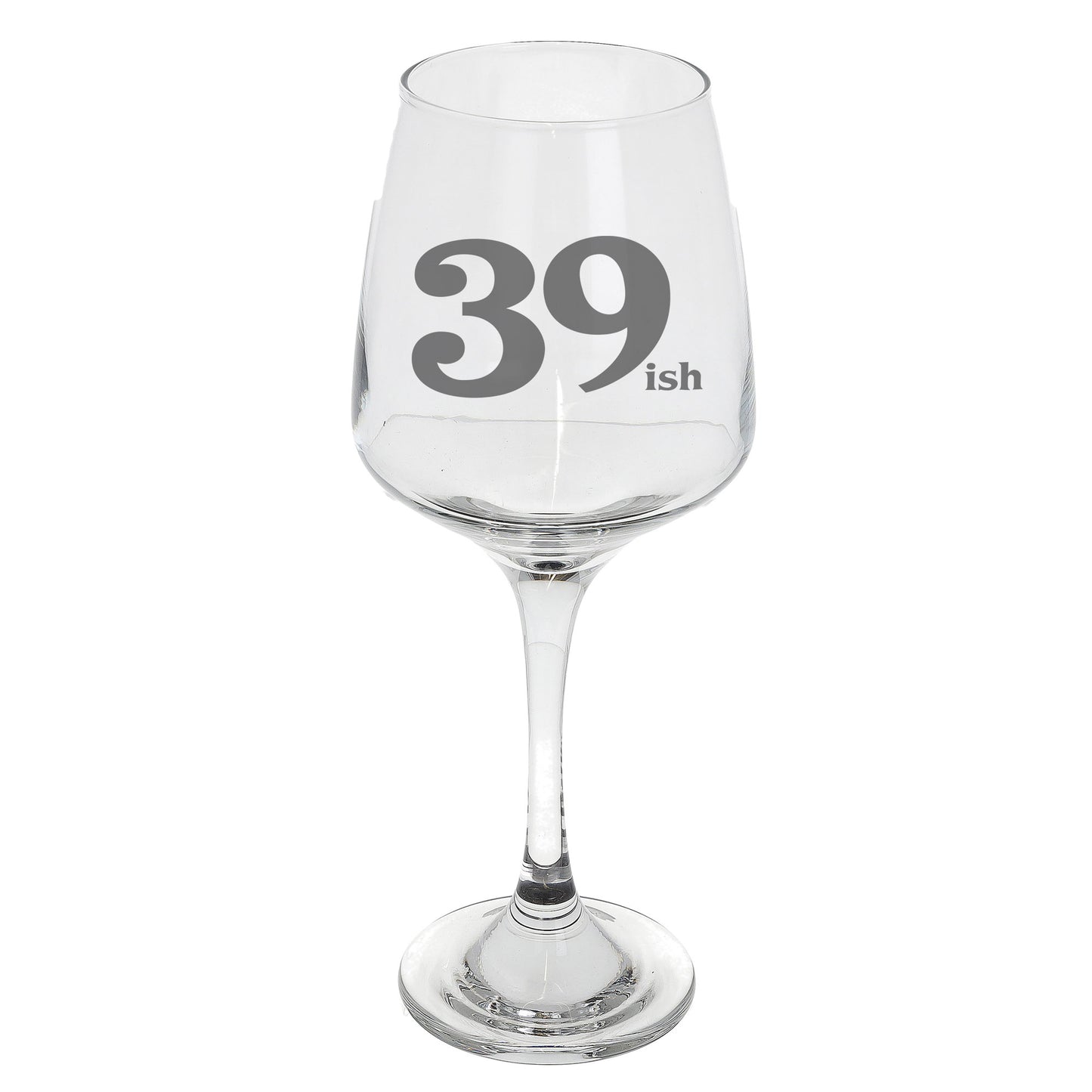 39ish Wine Glass and/or Coaster Set  - Always Looking Good - Wine Glass On Its Own  