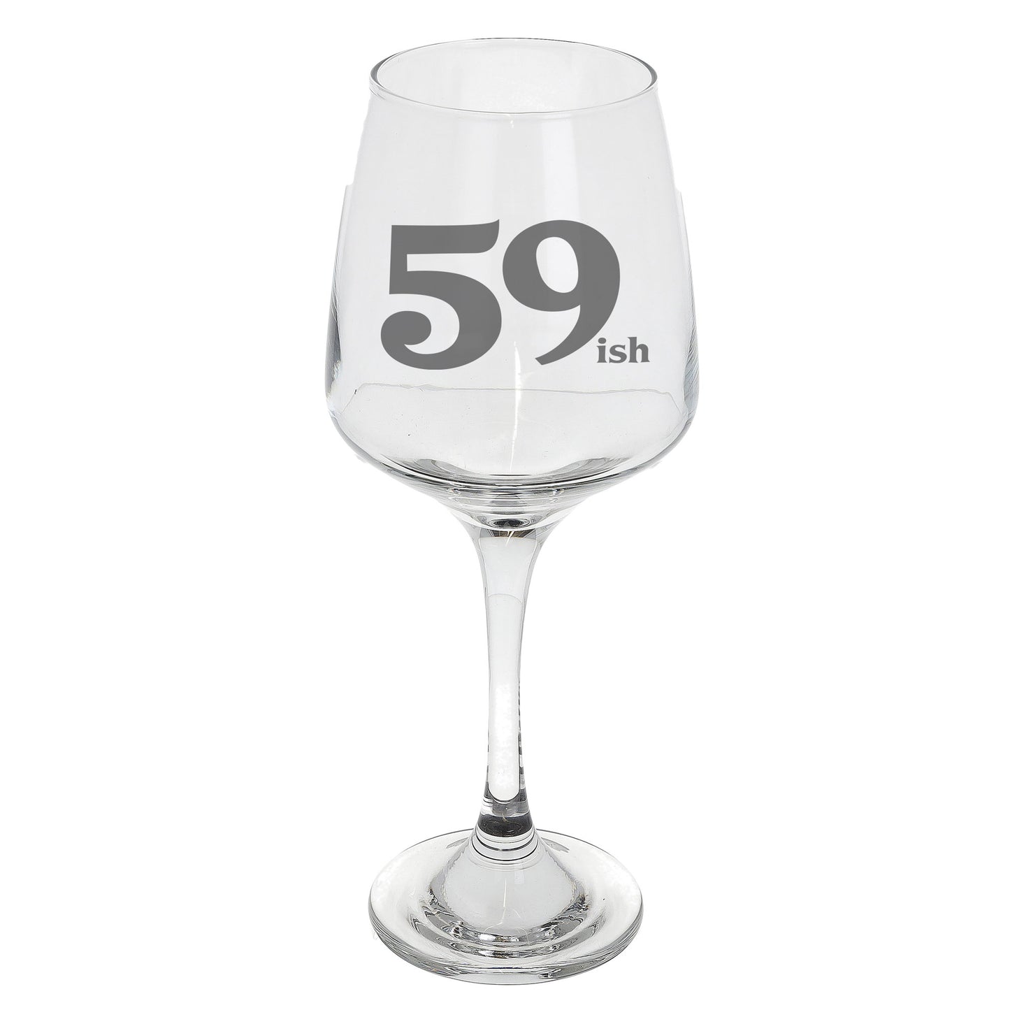 59ish Wine Glass and/or Coaster Set  - Always Looking Good - Wine Glass On Its Own  